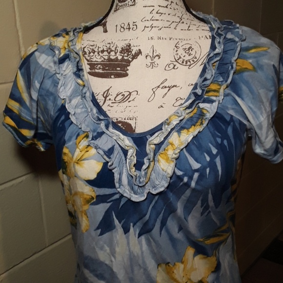 Adorable Caribbean Joe floral shirt - Picture 4 of 4